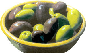 Mixed olives